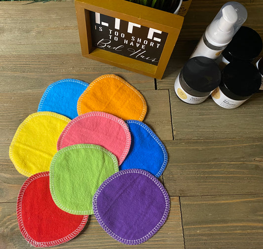 Reusable Rounds, 100% cotton, machine washable